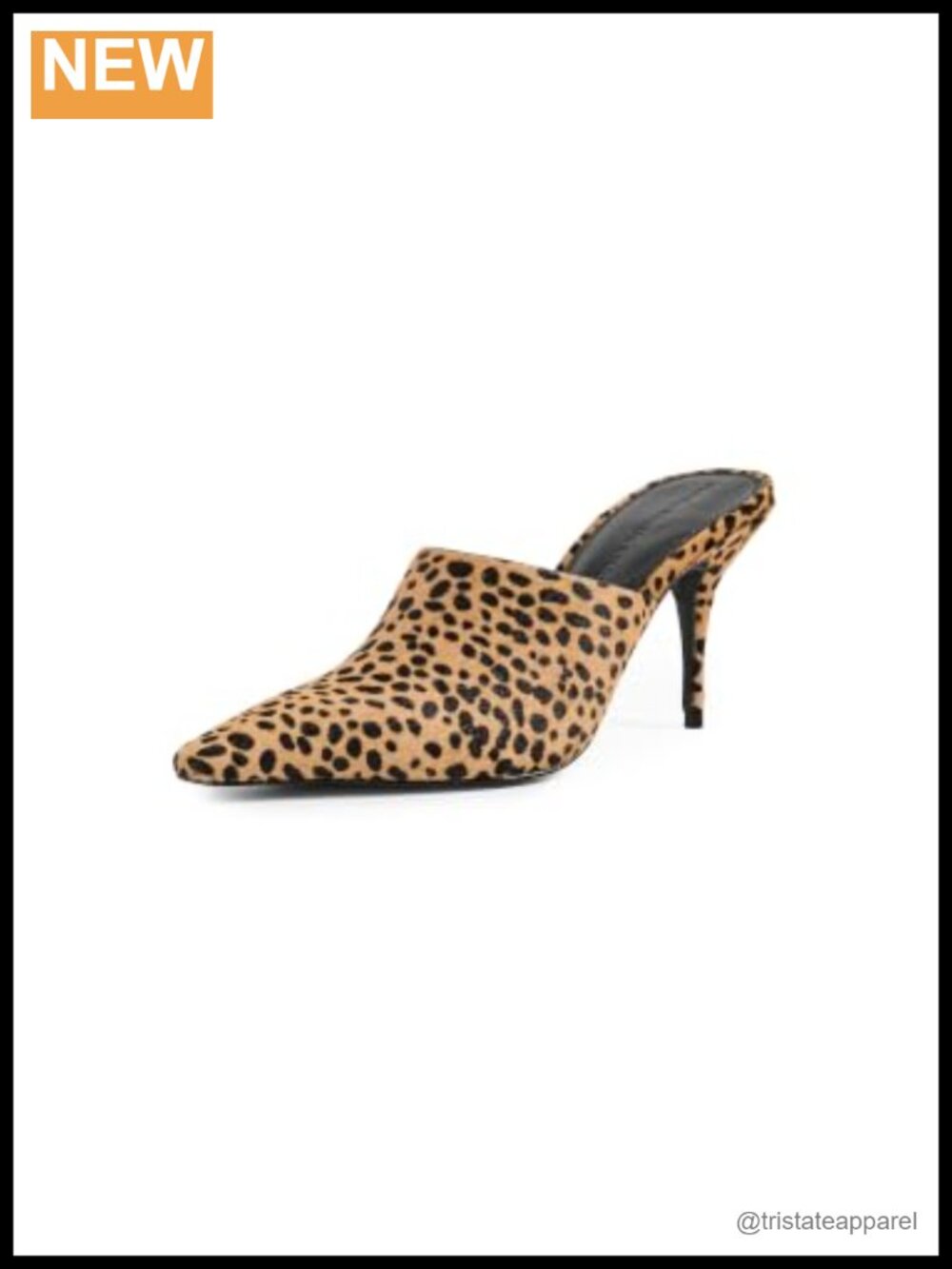Leather Stiletto Heels Pull-On Dress Pumps
